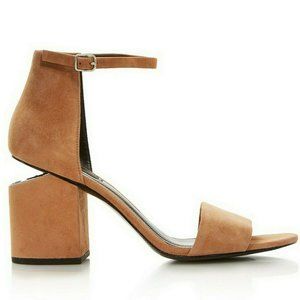 NEW ALEXANDER WANG Abby Sandals - Icon Cut Out Heels